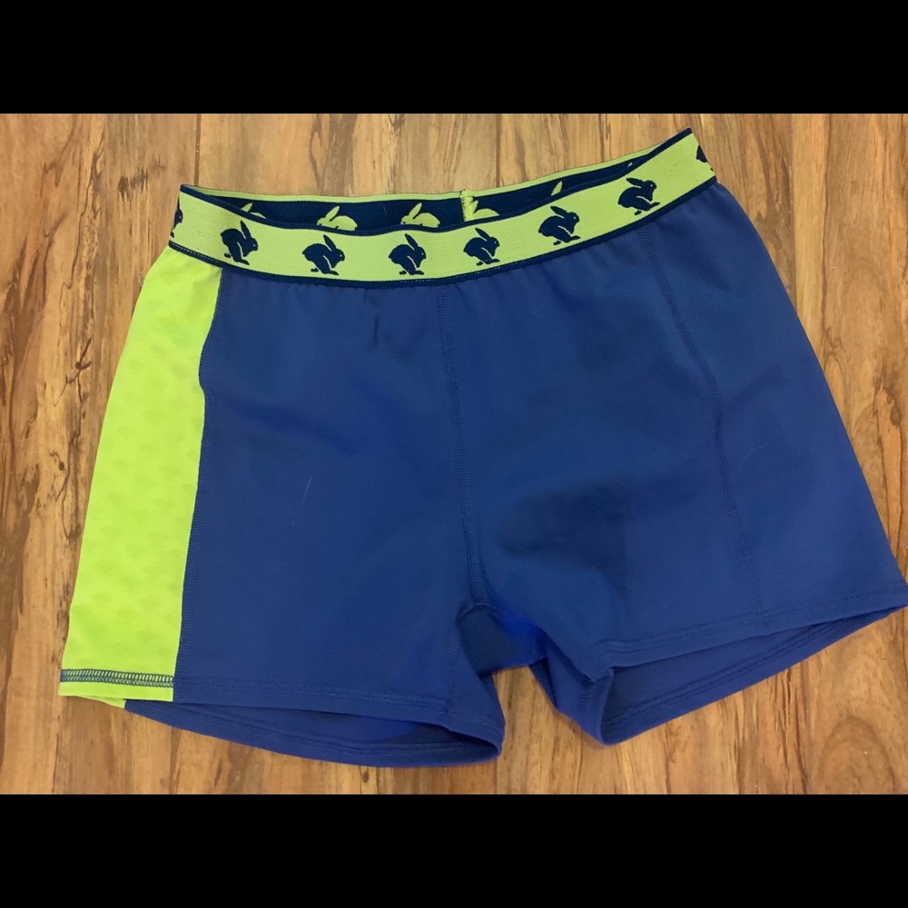 Rabbit running shorts: lite long-ish sodalite blue